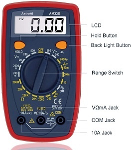 AstroAI Digital Multimeter with Ohm