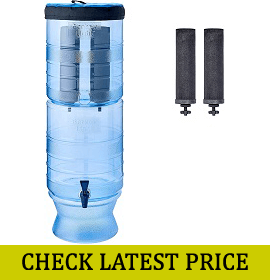 Berkey Light Gravity-Fed Water Filter with 2 Black Berkey Purification