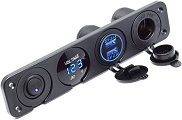 Cllena Dual USB Socket LED Voltmeter