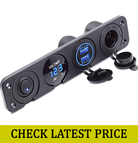 Cllena Dual USB Socket LED Voltmeter