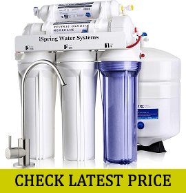 iSpring RCC7 High Capacity Under Sink 5-Stage Reverse Osmosis Drinking Water Filtration System