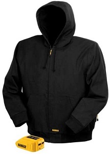 DEWALT 20V/12V MAX Black Hooded Heated Jacket