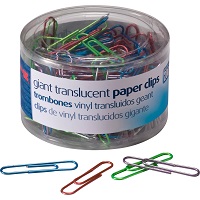 OIC Vinyl Paper Clips