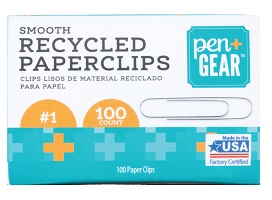 Pen + Gear Recycled Paper Clips
